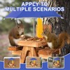 Gnodary Squirrel Feeder with Umbrella, Squirrel Feeders for Outside, Squirrel