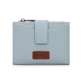 Montana West X Wrangler Bifold Small Womens Wallet RFID Blocking Wallets Zipper Pocket Wallet with 3 ID Windows