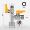 CPROSP T Distributor 1/2 Inch Brass with 2 Rotary Switches,