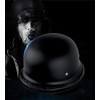Black Half Helmet, Motorcycle Half Helmet, Retro German Style Helmet,