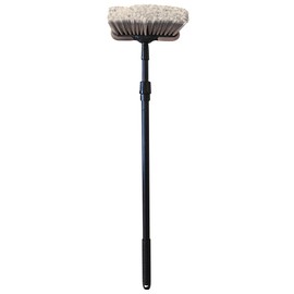 Carrand 93063 Deluxe Car Wash 8" Dip Brush with Bumper and 27-48" Extension Handle , Black