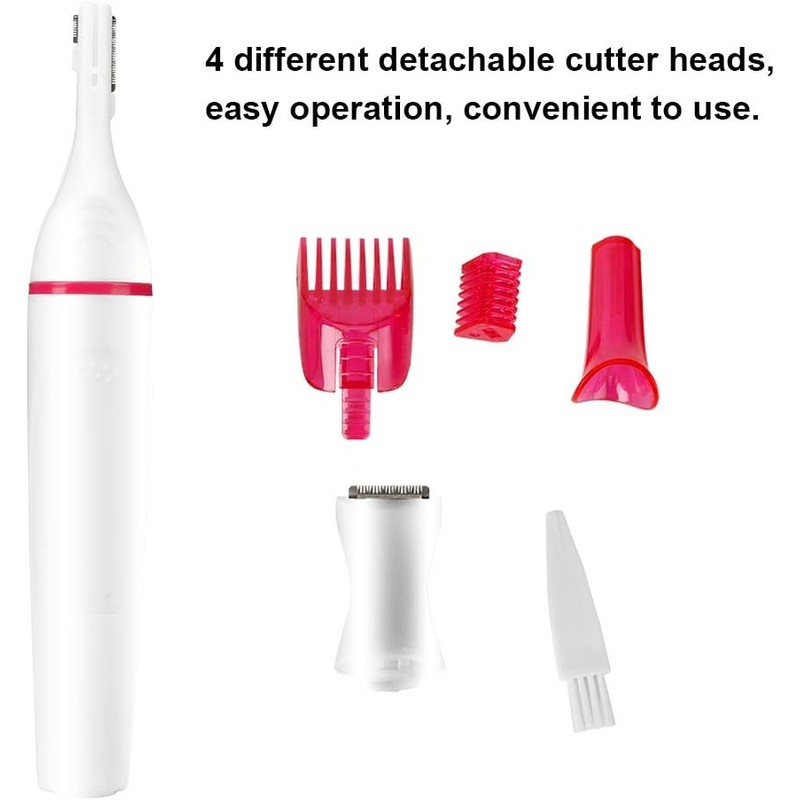 Depiladora eléctrica 4 en 1 Nurnesy Nurnesyvfe4gkcts6 para cejas, bikini