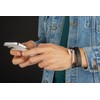 Pulseras para Hombre │ Hacha Vikinga y Cuero │ MB11