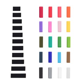 ULLCHRO 8 Pieces Silicone Watch Strap Loop Replacement Watch Band Retaining Loop Hoop Rubber Retainer Holder Keeper Waterproof 20 Colors- 12, 14, 16, 17, 18, 19, 20, 22, 24, 26 mm (16mm, Color A)