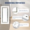 Jatohome Flush Mount Register 4X10 Inch Modern Air Vent White