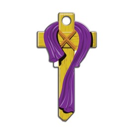 Lucky Line Key Shapes, Cross, House Key Blank, WR5, 1 Key (B124W)