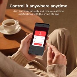 XNH 4G + WLAN Alarmanlage für Haus & Wohnung, 12 Stück Smart Komplettsysteme mit App, 120dB Sirene, Tür- und Fenstersensoren, Bewegungsmeldern, Fernbedienungen, Funktioniert mit Alexa