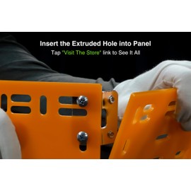 GuineaLoft™ O4 Bracket Set - 4-Hole Obtuse Angle (120 Degree) Bracket Set w/ 4 Brackets and 16 Screws - Guinea Loft Exclusive