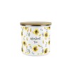 Purely Home Sunflowers Herbal Tea Storage Canister - White Floral