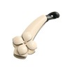 VINGTAINE H7567-BE- Banana Clip, Flower Enamel, Stone, Point, Flower Hair