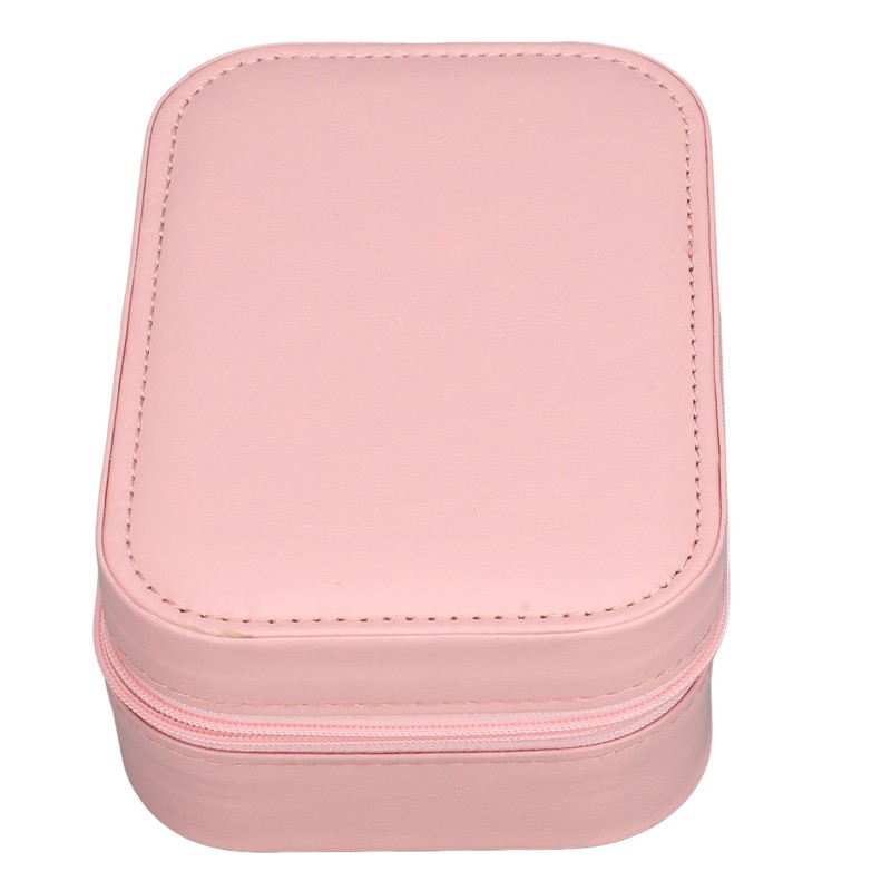 Jewelry Storage Box 3 Color Adjustable Lighting Leather Travel Makeup