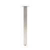 TableLegsOnline 34-1/2"" Square Metal Table Leg - Brushed Steel