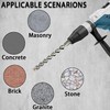 Direko SDS Plus Rotary Hammer Drill Bits 10-Piece Carbide-Tipped for