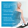 Carex Suction Shower Grab Bar – 16” Ultra Grip Shower