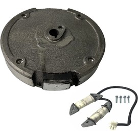 Flywheel & Parallel Charging Coil Head Light Kit for Honda GX160 GX200 5.5/6.5HP Gas Engine Snowblower For Coleman Powersports 163CC 196CC Mini Dirt Bike Go Kart Scooter 0.65” bore size (Small)