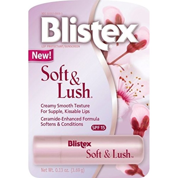 Blistex Soft & Lush Lip Balm, 0.13 oz (Pack of 8)
