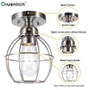 GRUENLICH Semi Flush Mount Ceiling Light Fixture for Outdoor and