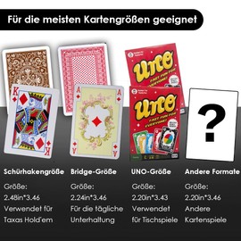 Aohcae 2 Deck Automatic Card Shuffler, Automatic Card Shuffler for Home Party Club Bridge Poker Games