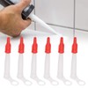 Caulk Nozzle Tip Tool,6X Caulking Tube Nozzle Tips | Red