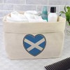 Large 'Scotland Flag Heart' Canvas Organiser/Storage Bag (OR00025487)