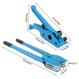 Pallet Packaging Strapping Banding Kit Tensioner Tool Sealer,Strapping Tensioner Tool,Plastic Packaging Corner,Metal Seals 1000N,Blue