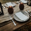 Eldnacele LED Pine Cone Candles Moving Wick, Battery Operated Flameless