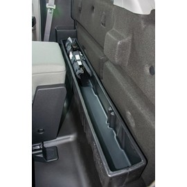DuHa 20114 Behind-The-Seat Storage fits 2015-2026 Ford F150 Regular Cab | Black Heavy-Duty Behind-The-Seat Organizer | L 50" x W 6.5" x H 6.75" | Easy Setup