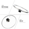 Mikinona 1pc Tempered Glass Pot Lid Transparent Cooking Cover with