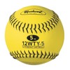 Markwort Lite Weight and Weighted Leather Softball, Optic Yellow, 5-Ounce