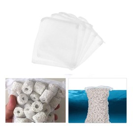 Pack of 10 Aquarium Filter Bags, Reusable Filter Bags with Zip Filter Bag (20 x 30 cm)