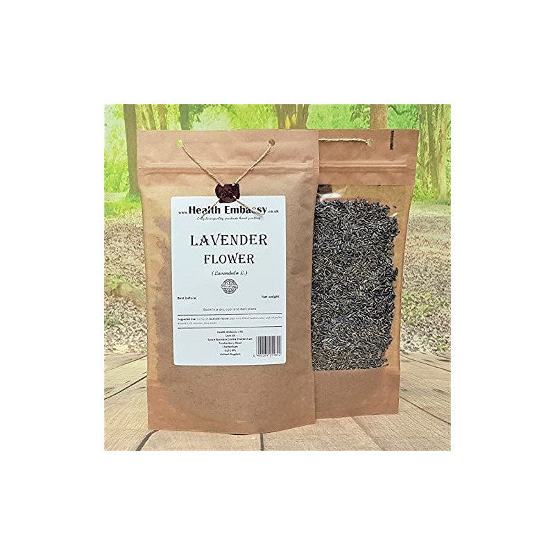 Health Embassy Lavender Flower (Lavandula L) Loose Herbal Tea (100g)
