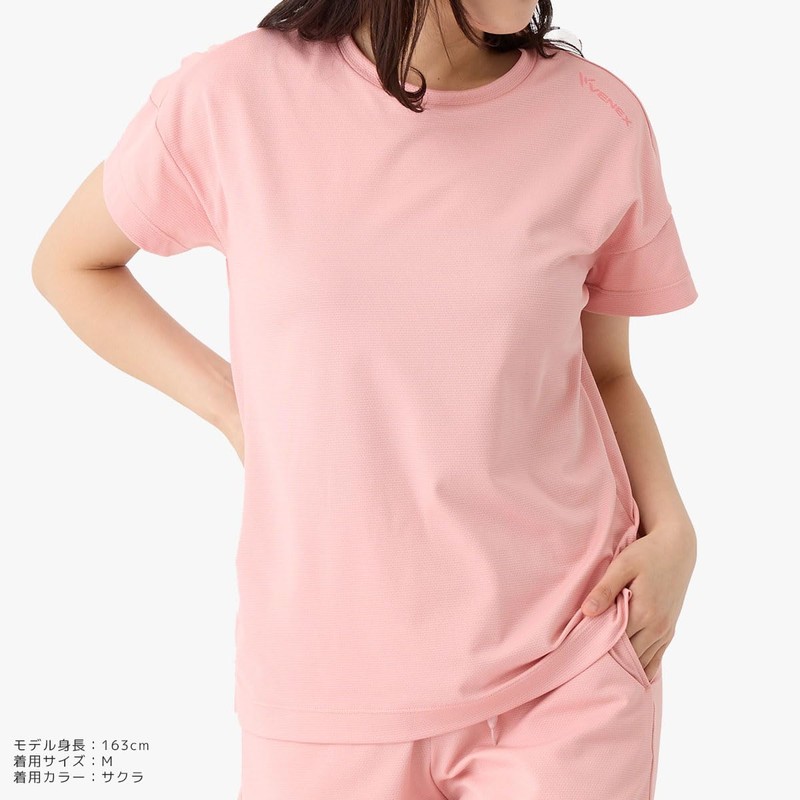 [ベネクス] リカバリーウェア 一般医療機器 スタンダードドライ+ レディース 半袖 ショートスリーブ ハーフパンツ 上下セット サクラ