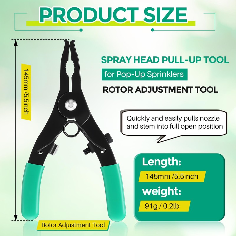 Gulfmew Spray Head Pull Up Tool, Sprinkler Head Tool Compatible