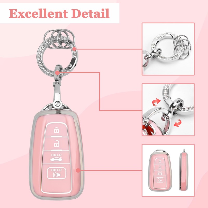 for Toyota Key Fob Cover - Soft TPU Key Case