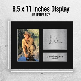 HWC Trading Steve McQueen Nevada Smith Gifts Printed Signed Autograph Picture for Movie Memorabilia Fans - US Letter Size