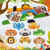 Cinrobiye 24 Sets Jungle Animal Headbands Craft Kits Safari Party