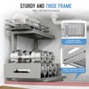 Biboraya 2 Pack Under Sink Organizer Upgrade to Professional Rails,2-Tier