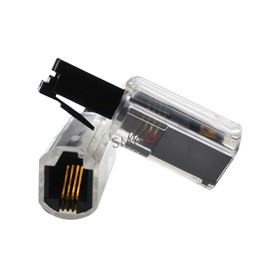 Phone Cord Detangler, Handset Wireless Anti-Tangle Rotatable Landline Telephone Accessory Untangler Clear and Black, 5pcs