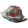Dragon Bucket Hat Cool Chinese Gragon Fisherman Hat for Women