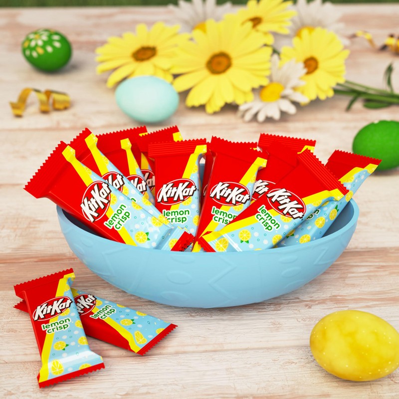 KIT KAT Miniatures Lemon Flavored Creme Wafer, Easter Candy Bag,