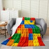 Erosebridal Games Fleece Blanket,Color Building Blocks Throw Blanket 40x50 Inch