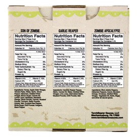 Torchbearer Sauces Best-Sellers 3 Pack Mini Hot Sauce Gift Set, 1.7 Oz each - Zombie Apocalypse, Garlic Reaper, Son of Zombie