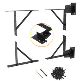 Gate Corner Brace Bracket Heavy Duty Adjustable No Sag Kit Durable Solid Iron for Shed Doors,Driveway Gates,Corral Gates,Wood Windows,Gate Frame Kit,Gate Hardware