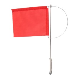 185 * 135mm Red Flags, Stainless Steel Windsock Sock Wind Measurement Wind Sock Bag Flag Red Hand hold Mini Flag Wind Indicator Flag for Wind Direction Measurement Sailboat Yacht