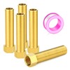 GASHER 5PCS 100mm Extension Brass Pipe Fitting, 1/2" Female to