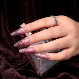 MAYCHAO 15ML Firework Glitter Gel Nail Polish 1Pc Glitter Gel Polish Soak Off UV LED Nail Polish Nail Art Starter Manicure Salon DIY at Home, 0.5 OZ