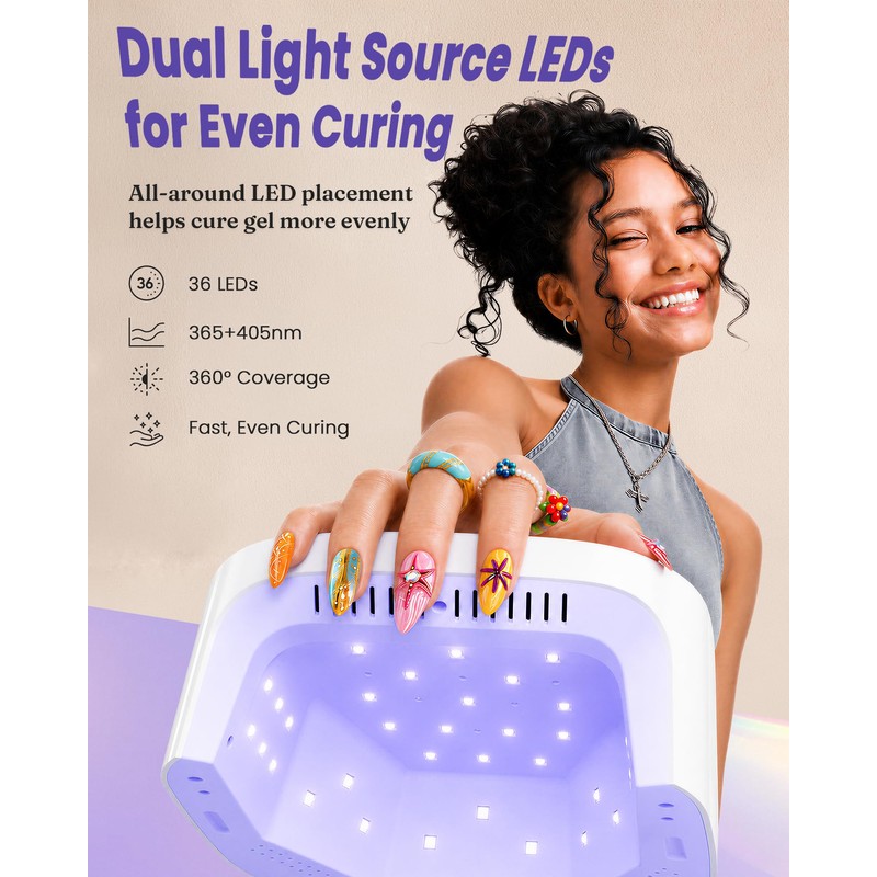 UV LED Nail Lamps for Gel Polish Long Battery Life