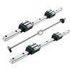 SBRRAIL Linear Guide Rail 2PCS HGR20 900mm 4PCS HGH20CA Slider