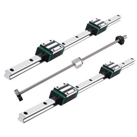 SBRRAIL Linear Guide Rail 2PCS HGR20 900mm 4PCS HGH20CA Slider Block 1PC SFU1605 900mm Ballscrew BF12/BK12 End Supports Coupler Ball Nut Housing Kit for DIY CNC Routers Lathes Mills