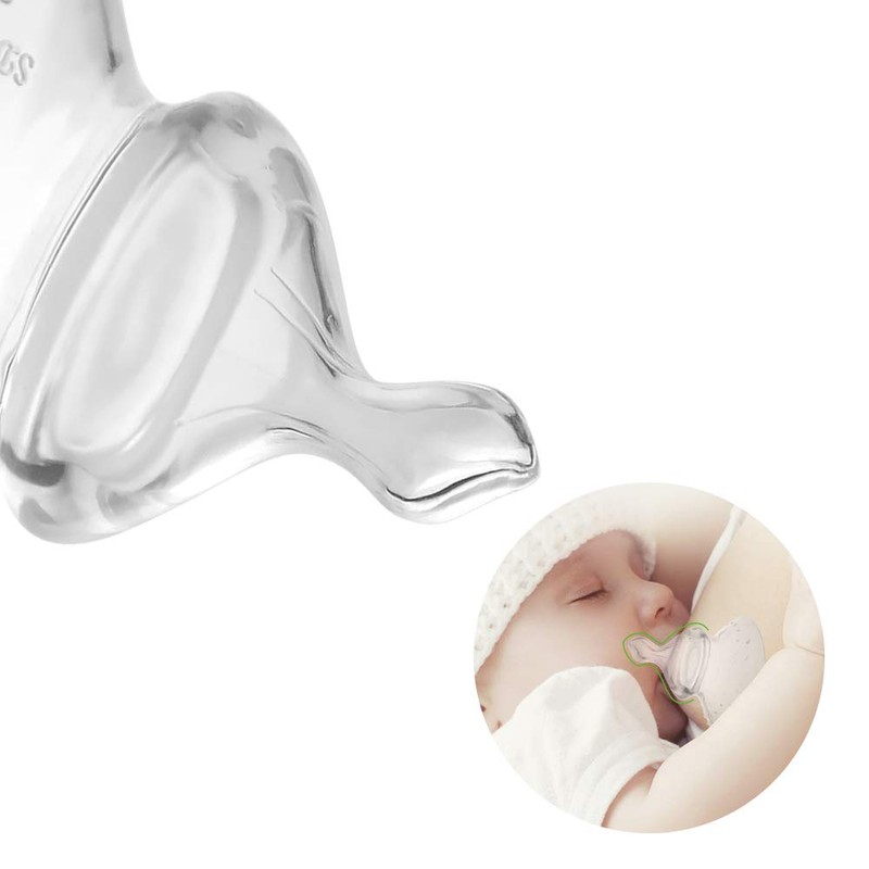 Haakaa Nipple Shield for Breastfeeding with Latch Difficulties Cracked Flat
